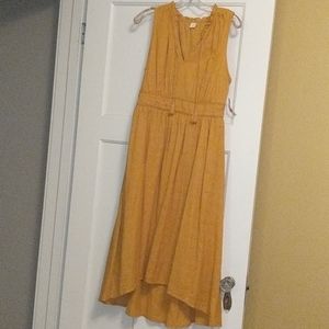 Mustard high low midi